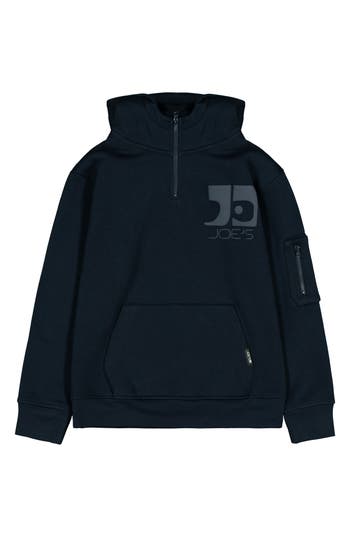 Joe's Jeans Kids' Quarter Zip Fleece Hoodie In Blue