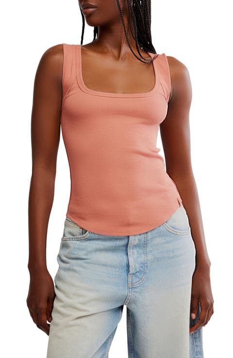 フリーピープル トップス タンクトップ Free People Mocha Moonlight Tank Top (Small) Free People Tank Top: Black, White, Neutral & More | REVOLVE