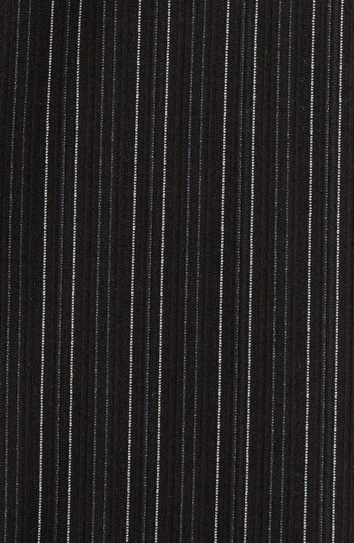 Liverpool Los Angeles Stripe Fitted One-button Blazer In Black