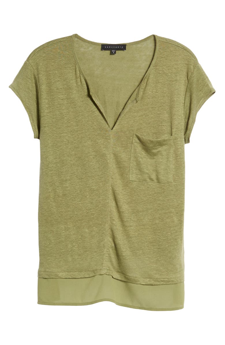 Sanctuary City Mix Layered Look Tee, Main, color, 