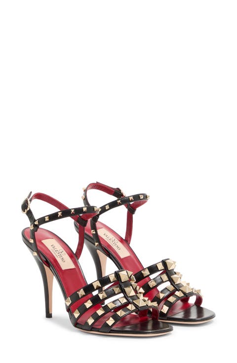 Rockstud Ankle Strap Sandal (Women)