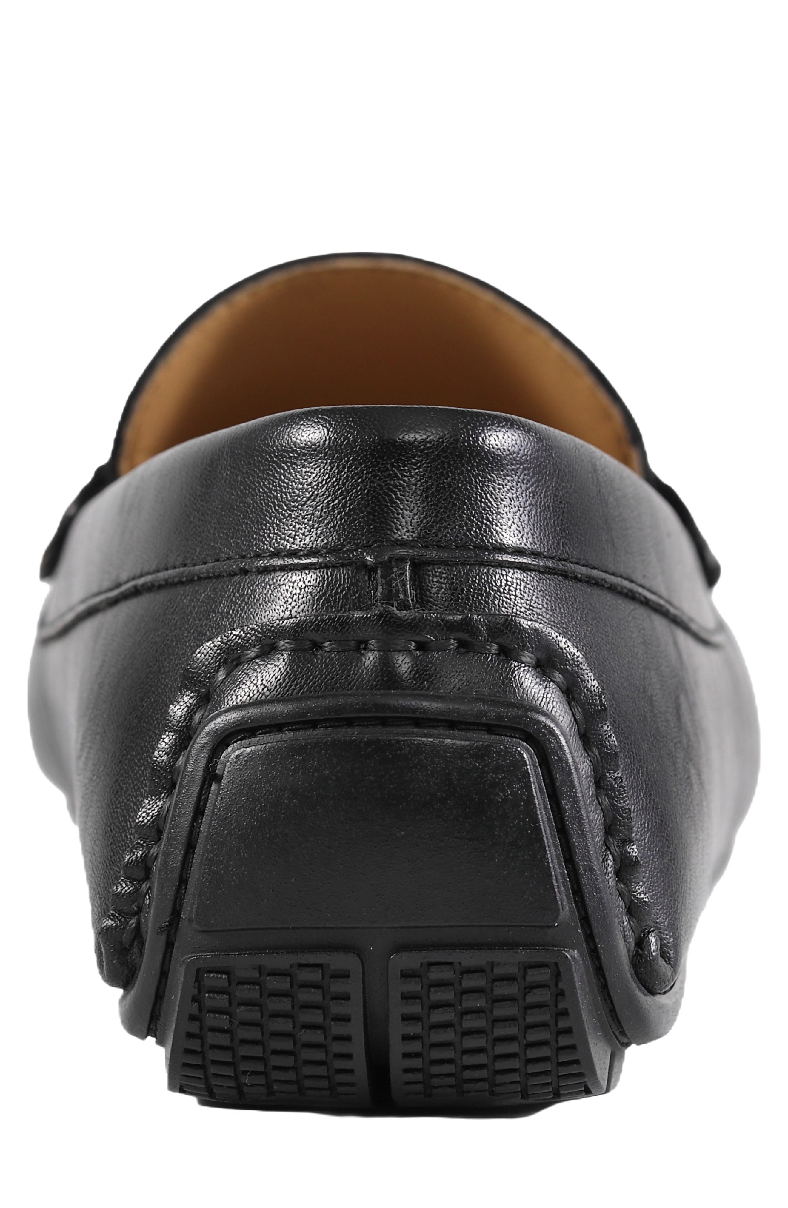 Fasek Faux Leather Driver, Alternate, color, BLACK