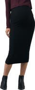 Ripe Maternity Ribbed Knit Pencil Skirt