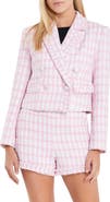 English Factory Check Bouclé Blazer