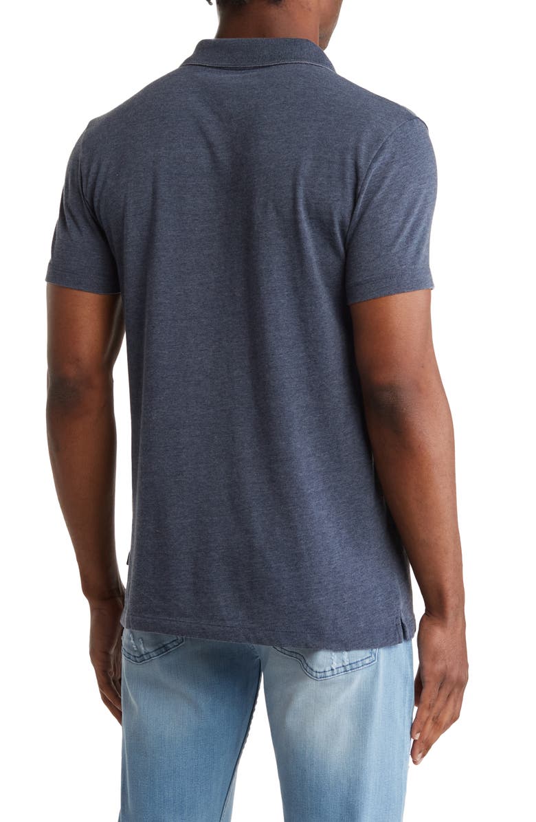 Lucky Brand Venice Burnout Polo, Alternate, color, American Navy