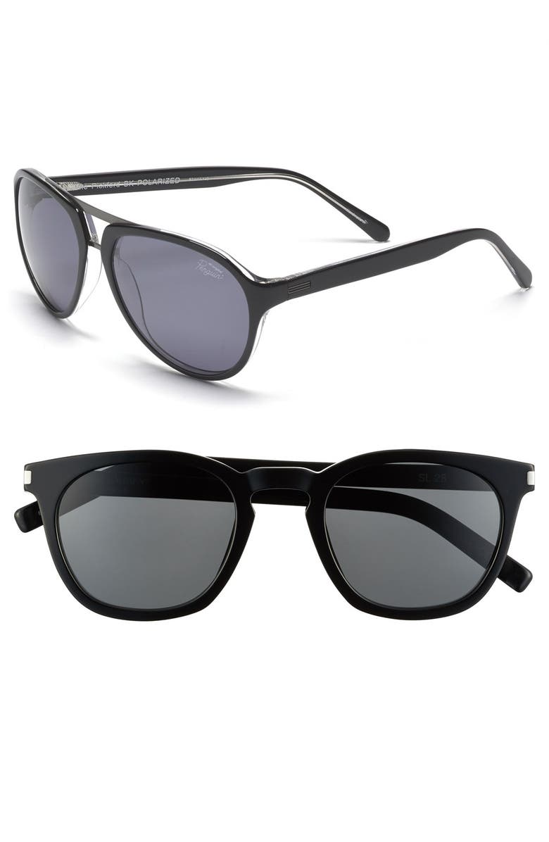 Saint Laurent 49mm Retro Sunglasses, Main, color, 