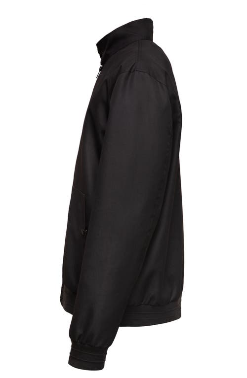 Rokka&rolla Classic Full Zip Bomber Jacket In Black