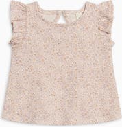 KENDI by Colored Organics Organic Ella Ruffle Sleeve Tank Top