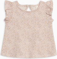 KENDI by Colored Organics Organic Ella Ruffle Sleeve Tank Top