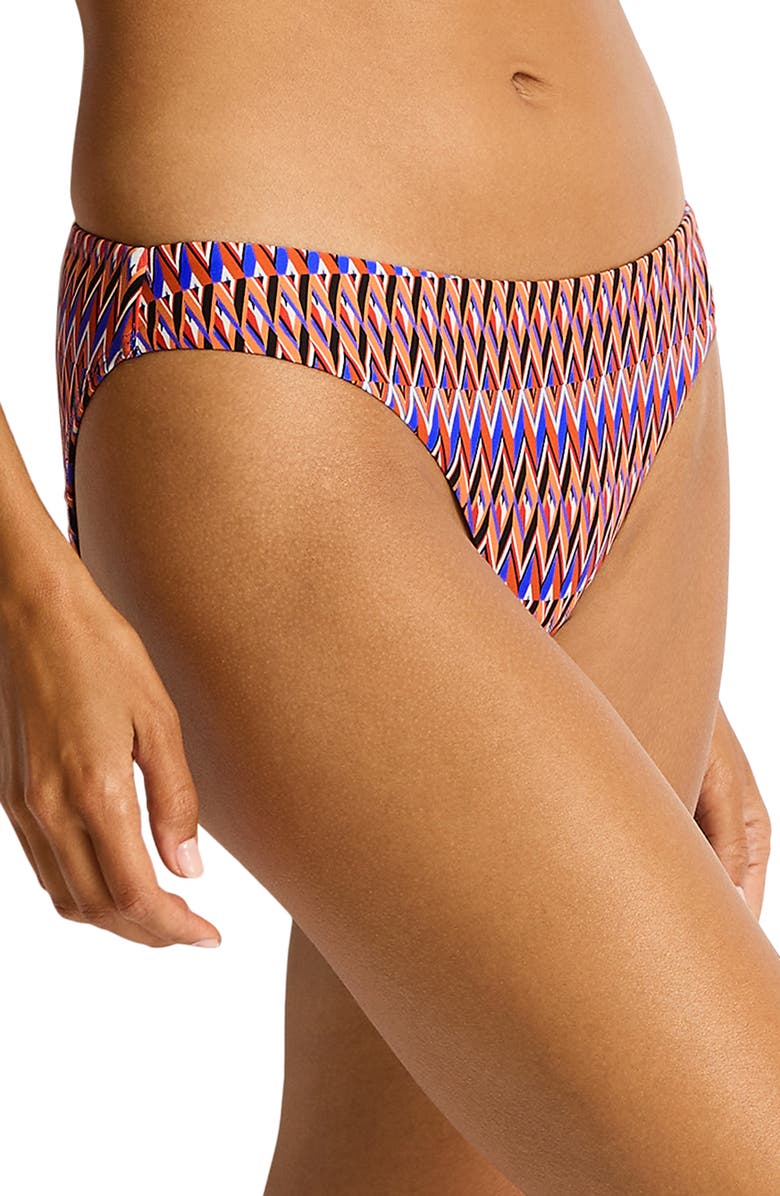 Sea Level Tessera Bikini Bottoms, Alternate, color, Blue Multi