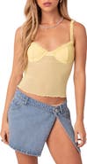 EDIKTED Mercy Sheer Mesh Bra Top