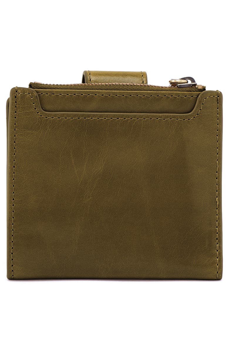 HOBO Dunn Leather Compact Wallet, Alternate, color, Olive Veil