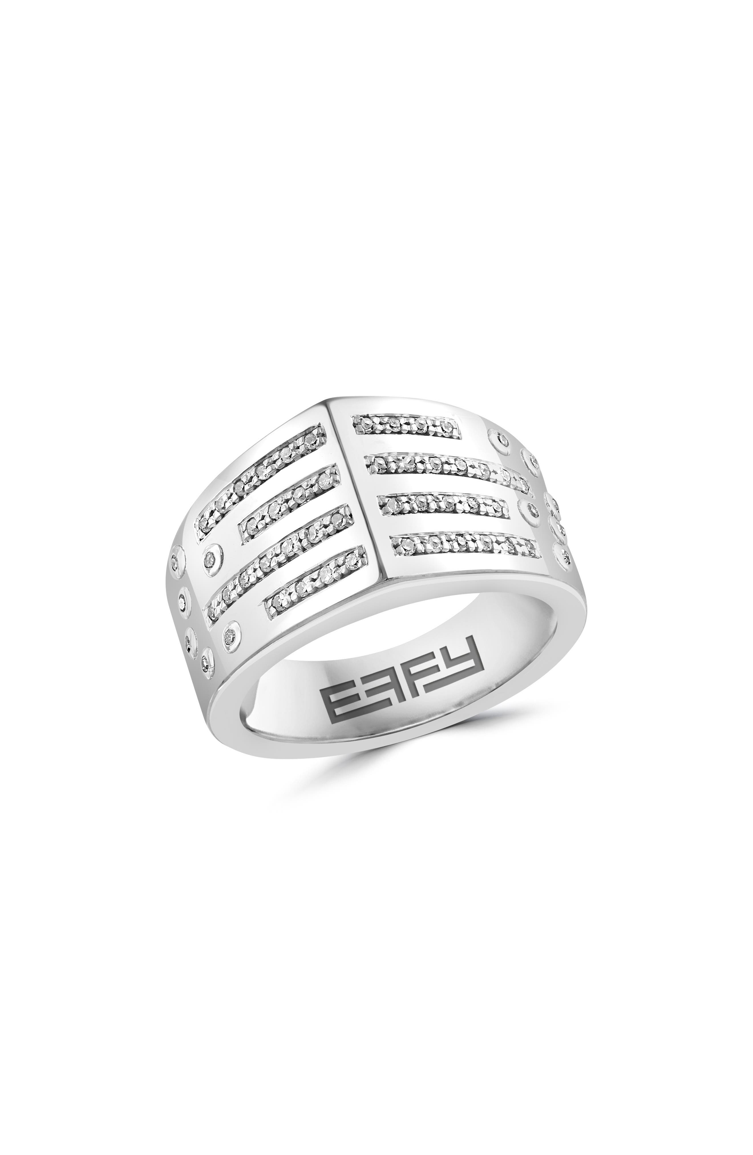 EFFY Sterling Silver Pavé Diamond Ring - 0.20ct.