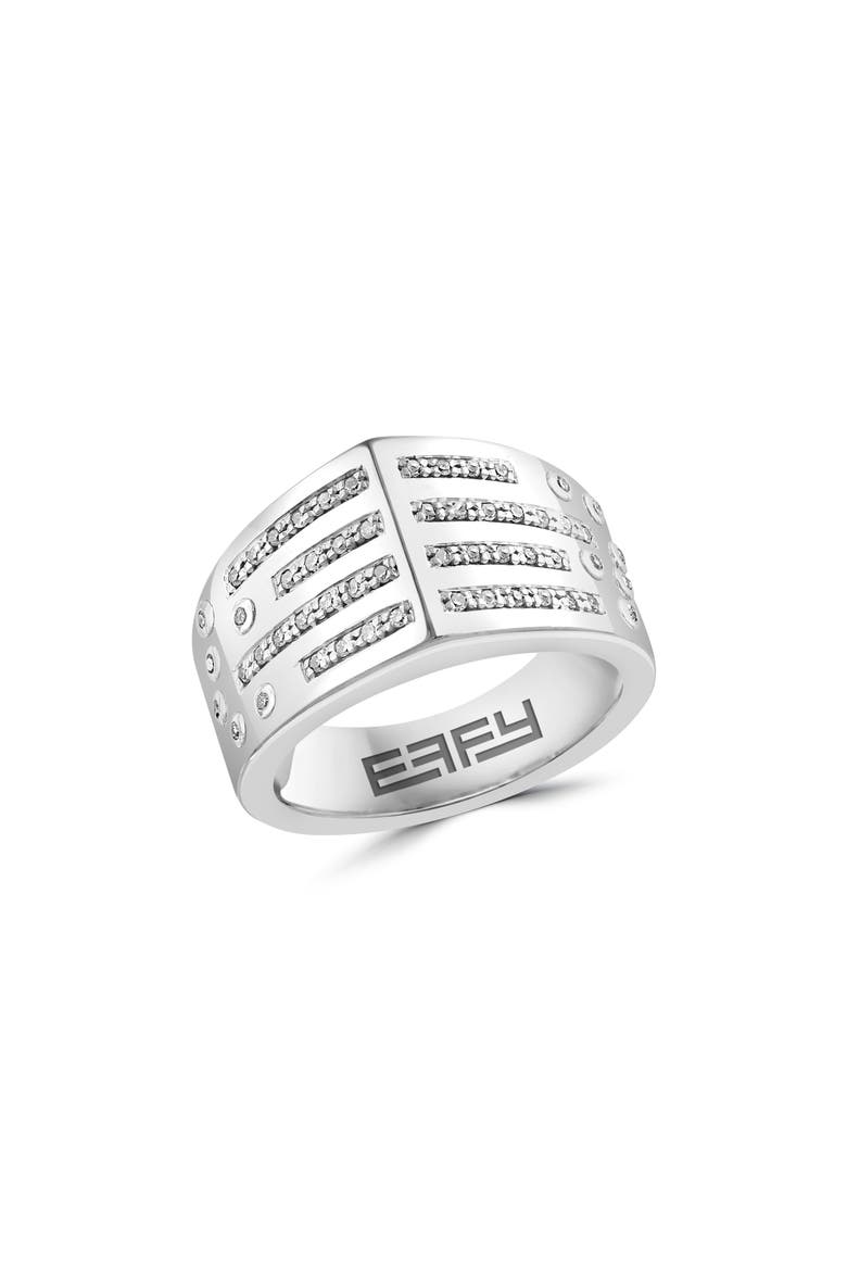 Sterling Silver Pavé Diamond Ring - 0.20ct., Main, color, SILVER