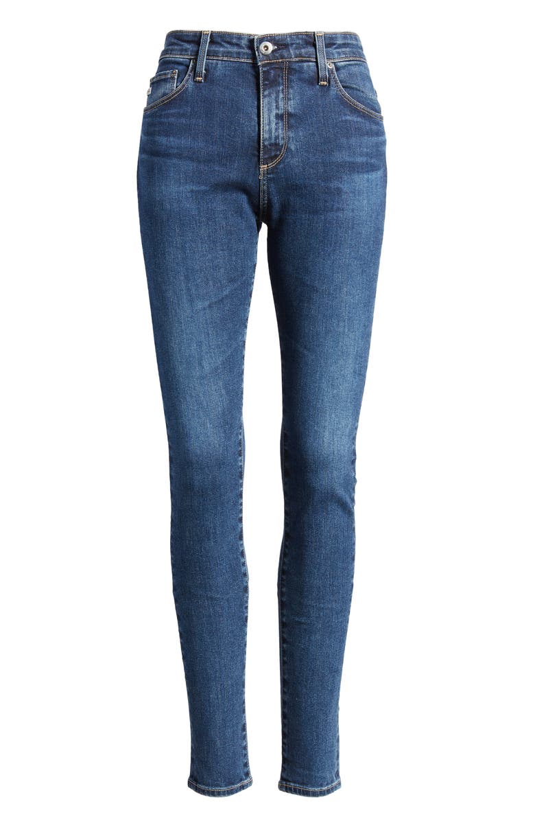 AG Farrah High Waist Skinny Jeans, Alternate, color, Vp Goldrush