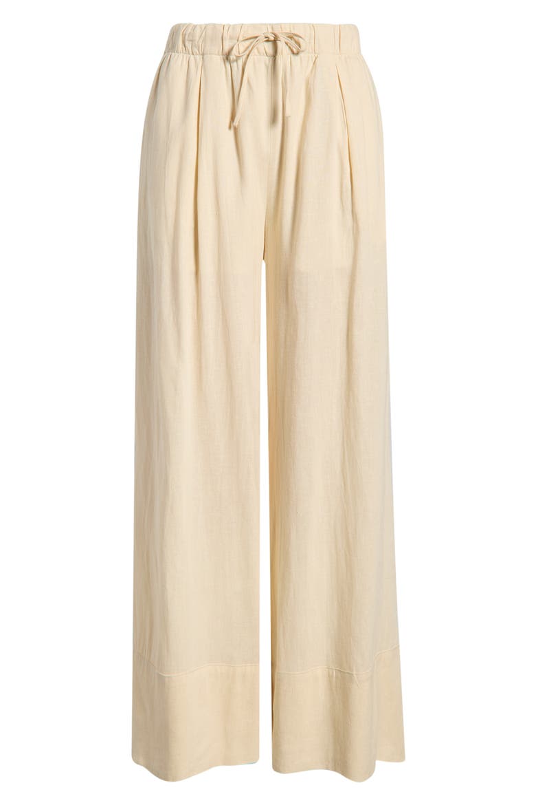 Antibes Ombré Tie Waist Pants, Alternate, color, BUTTER