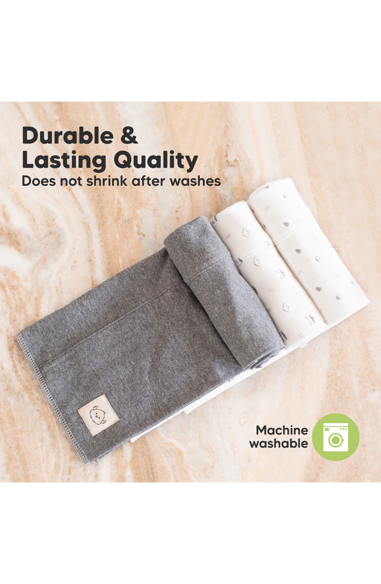 KeaBabies Shea Burp Cloths, Alternate, color, Neutrals