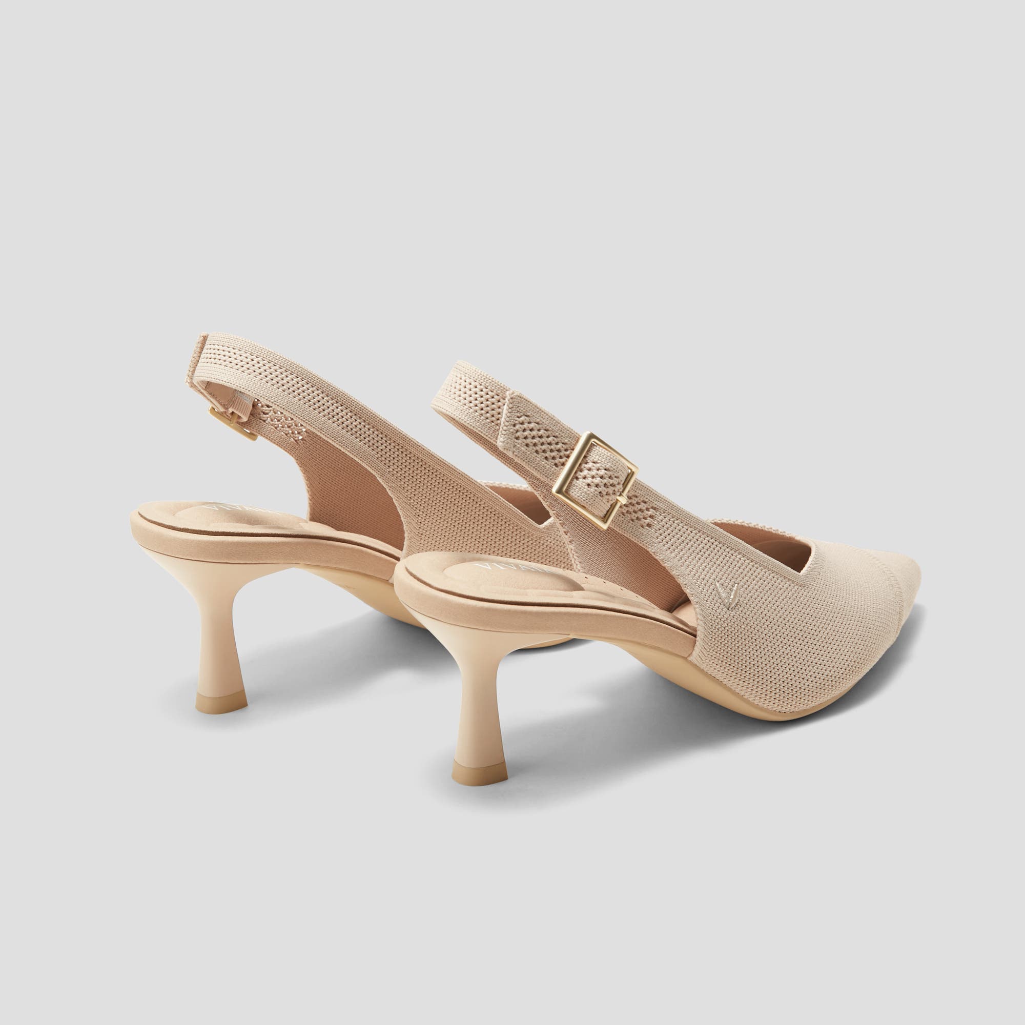 Addison Pointed-Toe Slingback Sandals, Alternate, color, Almond