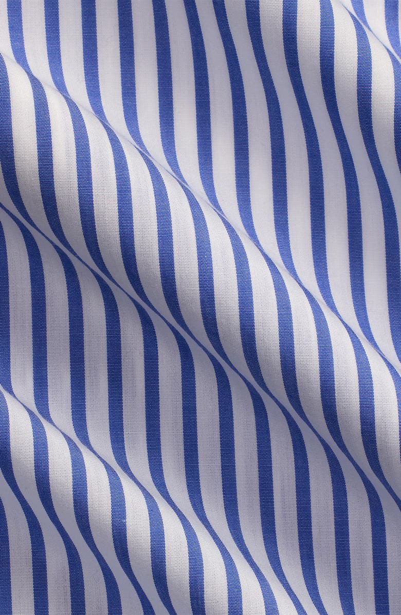 Polo Ralph Lauren Classic Fit Stripe Cotton Broadcloth Button-Down Shirt, Alternate, color, White/ Blue