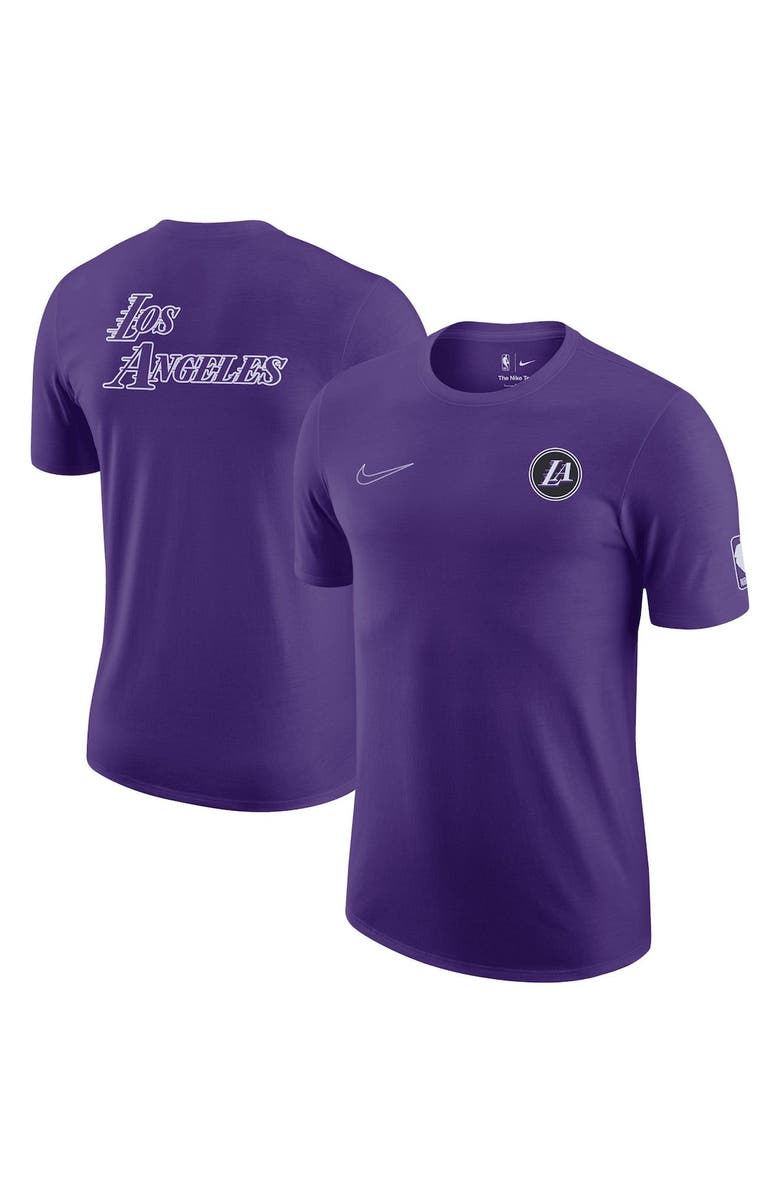 Nike Men's Nike Purple Los Angeles Lakers 2022/23 City Edition Courtside Max90 Backer Relaxed Fit T-Shirt, Alternate, color, 
