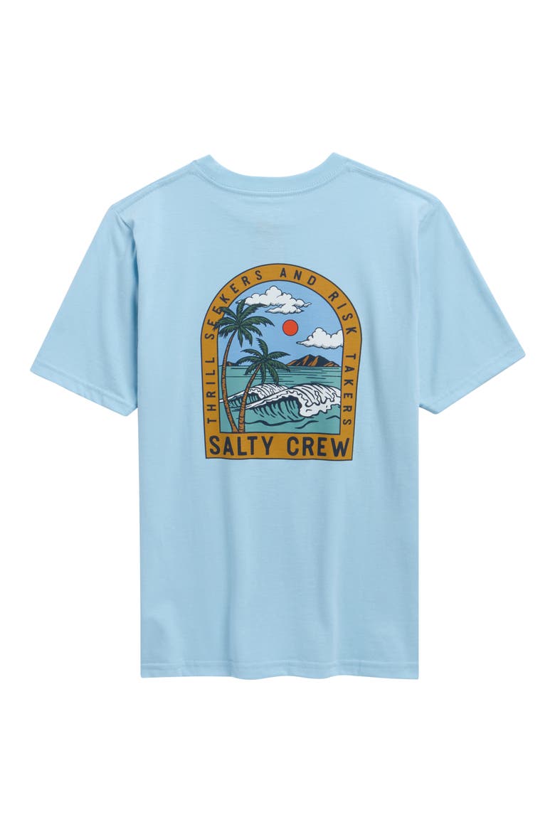 Kids' Archway Cotton Graphic T-Shirt, Alternate, color, CLEAR SKY