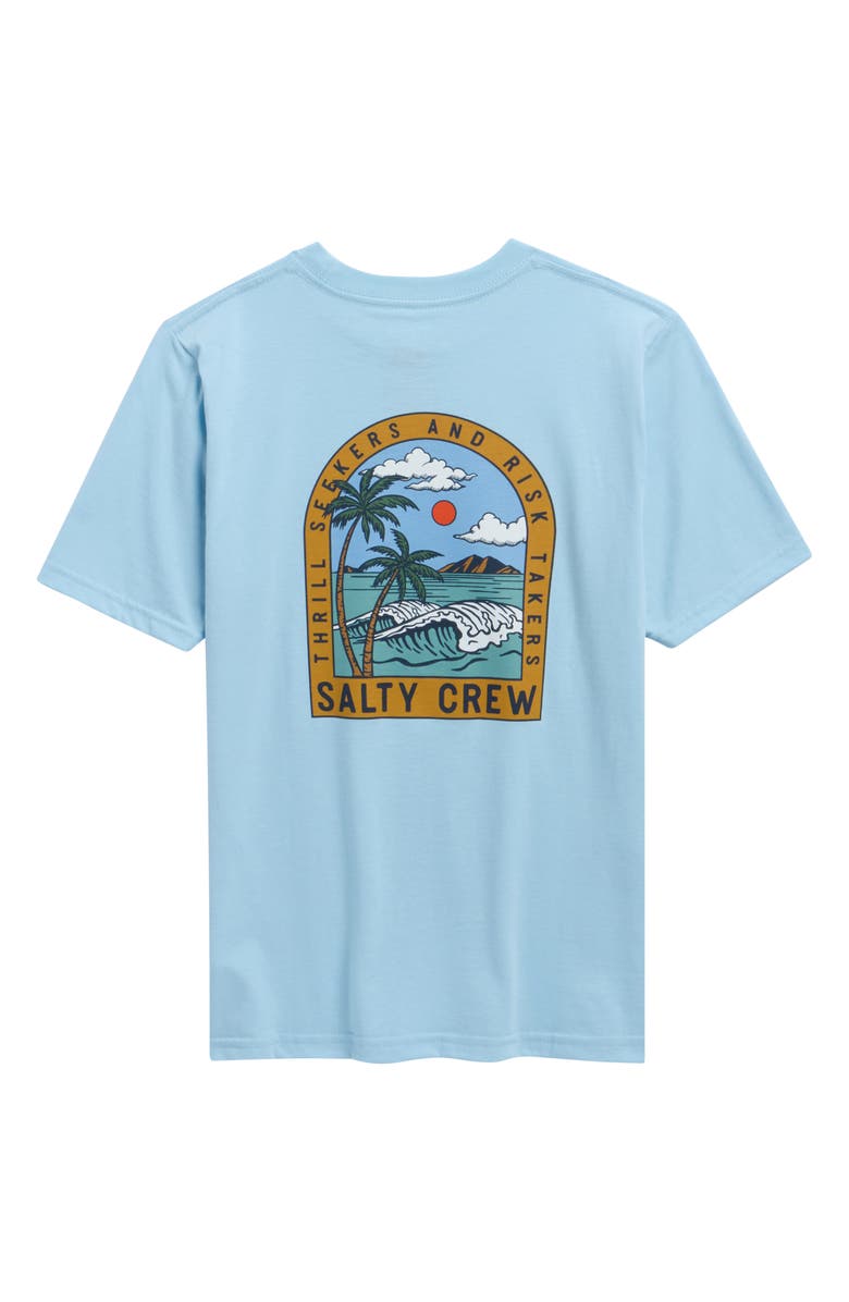 Salty Crew Kids' Archway Cotton Graphic T-Shirt, Alternate, color, Clear Sky