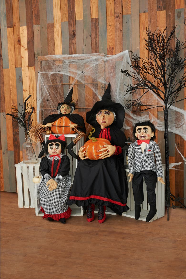 Risika Witch Halloween Joe Spencer Gathered Traditions Figurine, Alternate, color, Black