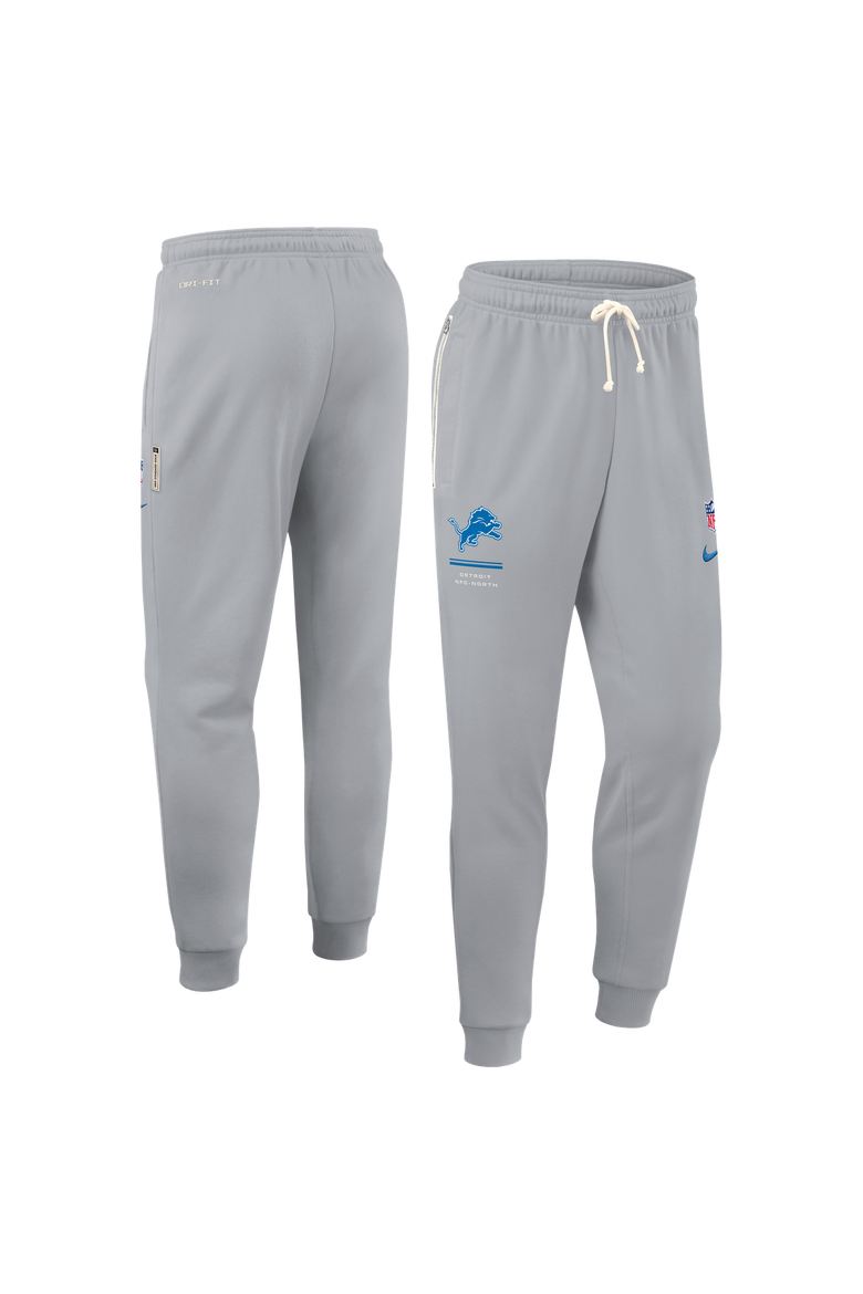 Men's Nike Gray Detroit Lions Sideline Standard Issue Touchback Kick Dri-FIT Taper Pants, Main, color, Gray