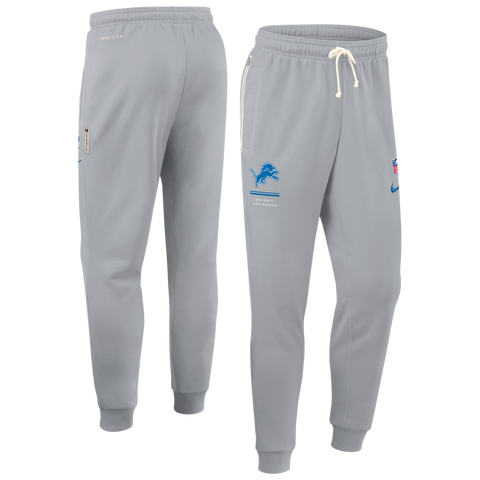 Men's Nike Gray Detroit Lions Sideline Standard Issue Touchback Kick Dri-FIT Taper Pants