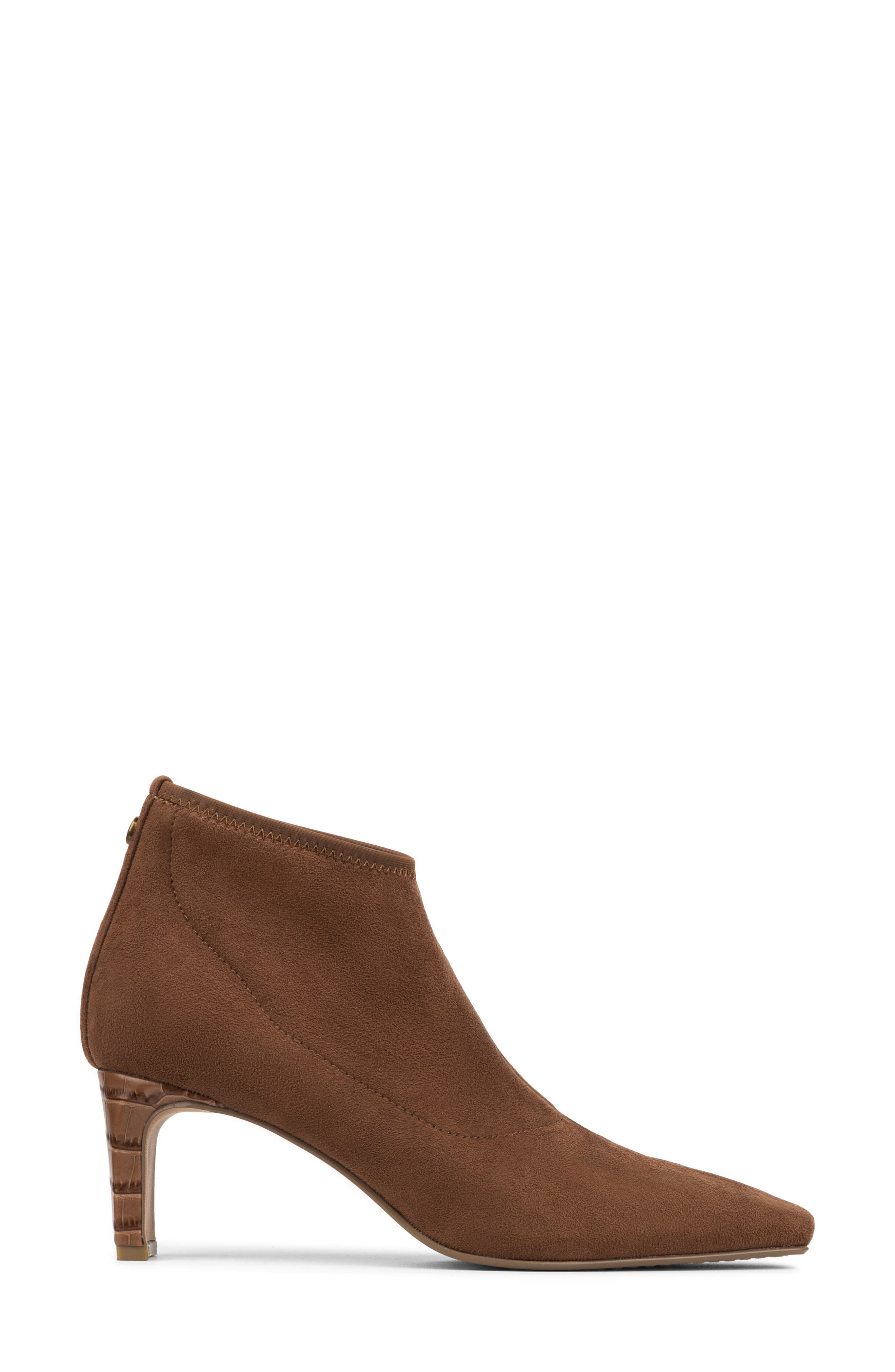 Birdee Croc Embossed Trim Bootie, Alternate, color, SADDLE