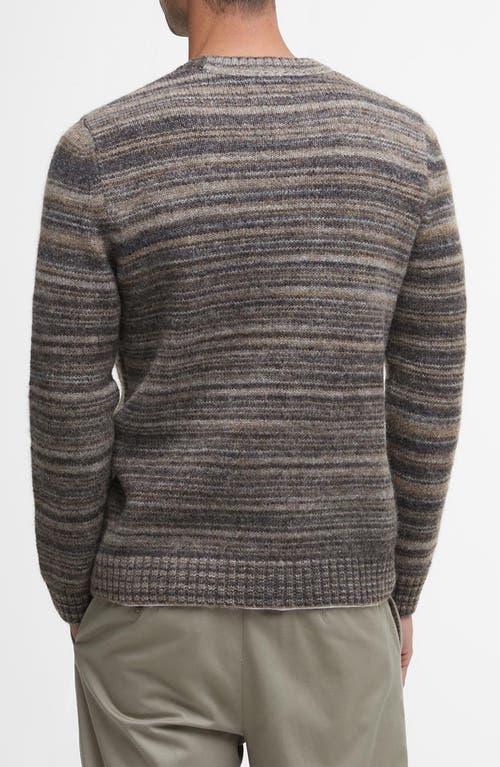 BARBOUR BARBOUR PATELEY STRIPE WOOL BLEND CREWNECK SWEATER