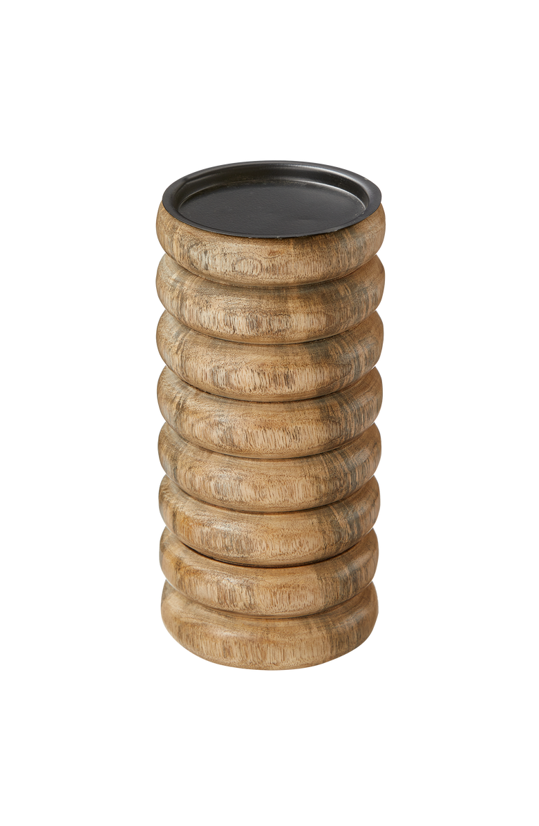 tag Newport Pillar Holder Lg Natural Mango Wood Everyday,Summer, Main, color, Brown