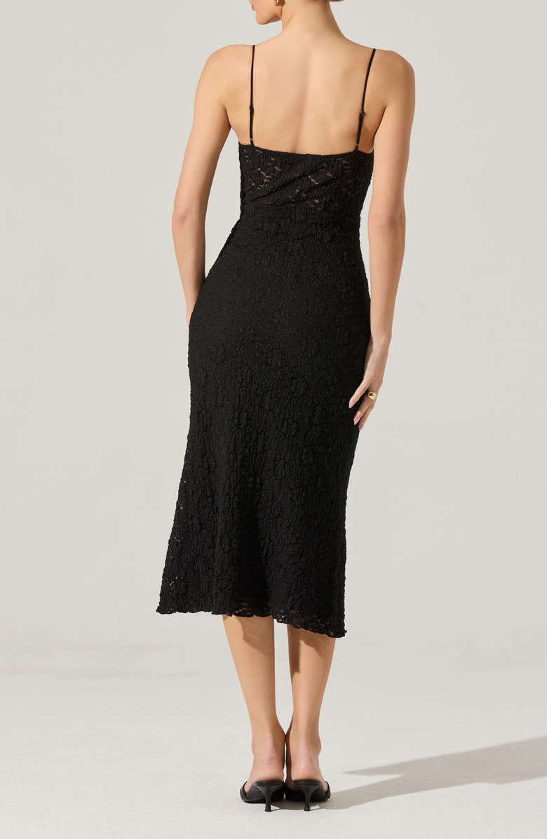ASTR the Label Floral Lace Knit Dress, Alternate, color, Black