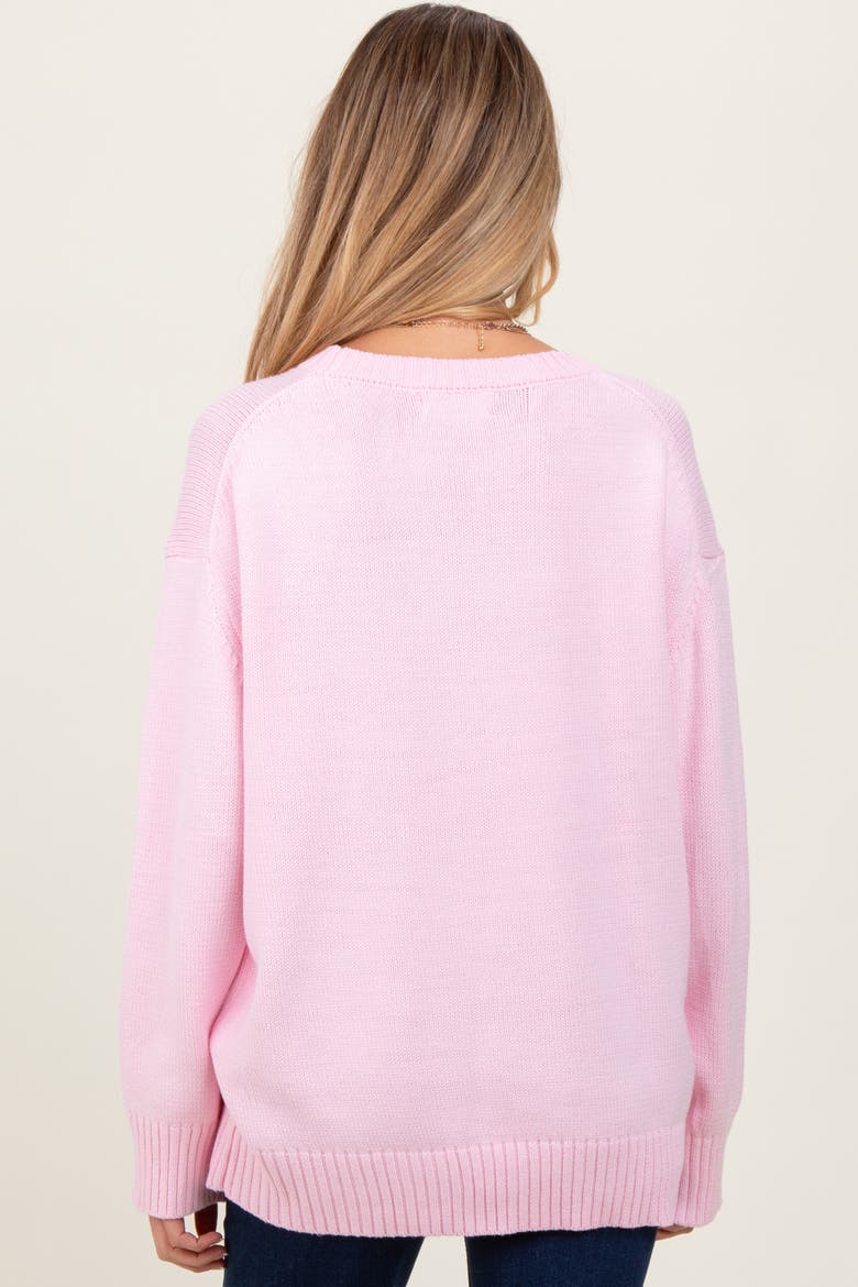 Soft Knit Basic Sweater, Alternate, color, Light Pink