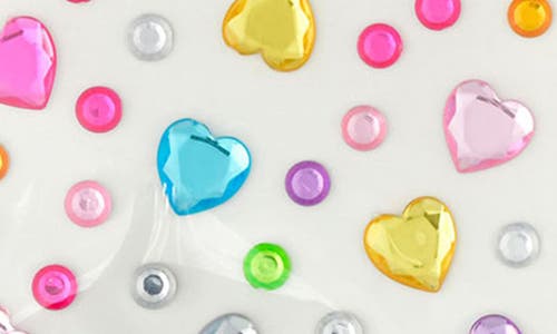Iscream Kids' Heart Stick-on Gems In Multi