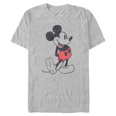Men's Mickey & Friends Distressed Mickey Mouse Pose  Graphic T-Shirt
