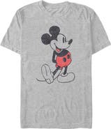 Mickey & Friends Men's Mickey & Friends Distressed Mickey Mouse Pose Graphic T-Shirt