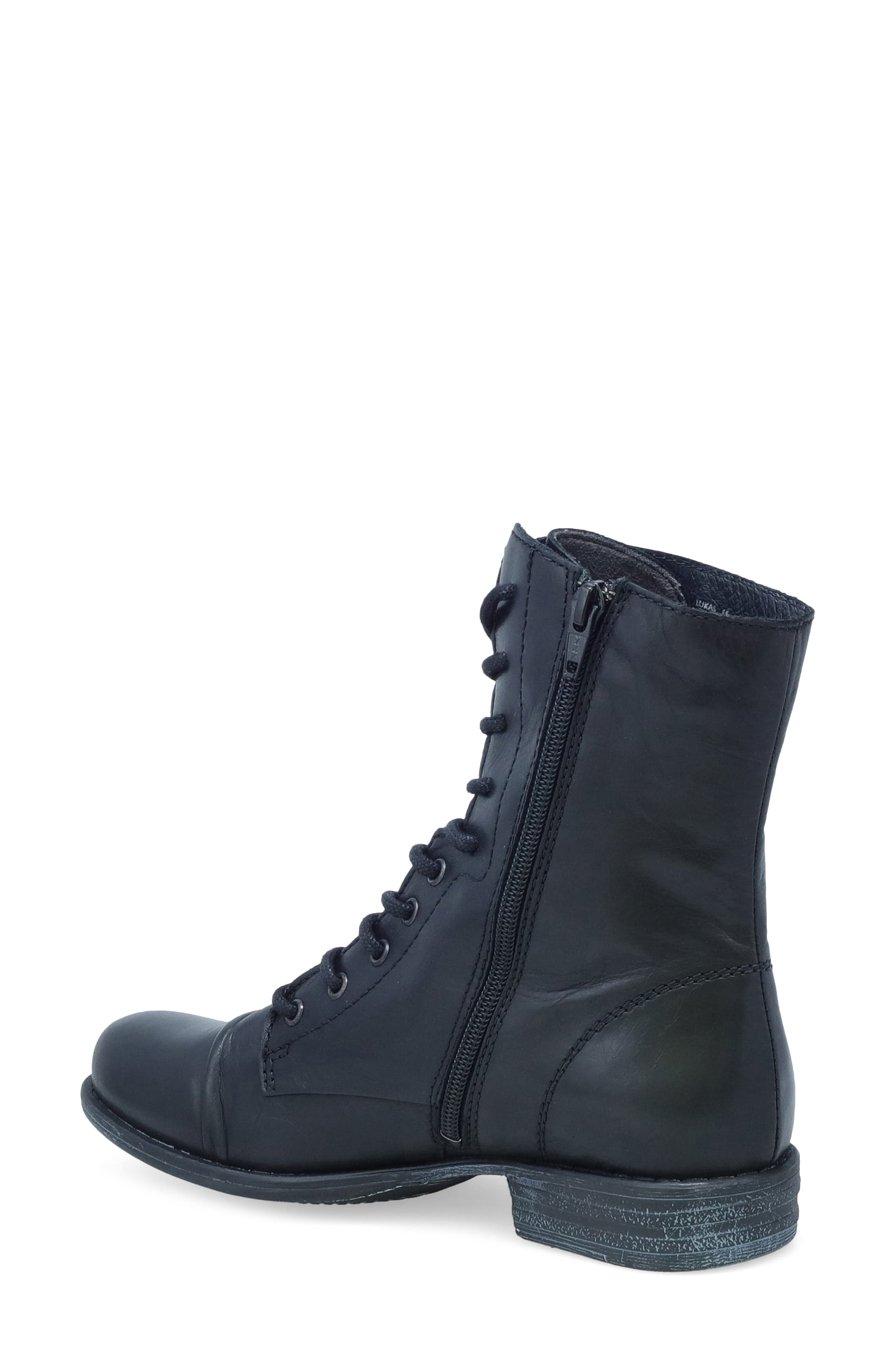 Miz Mooz Lukas Lace-Up Bootie, Alternate, color, Black