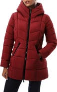 Bernardo Hooded Water Resistant Puffer Jacket