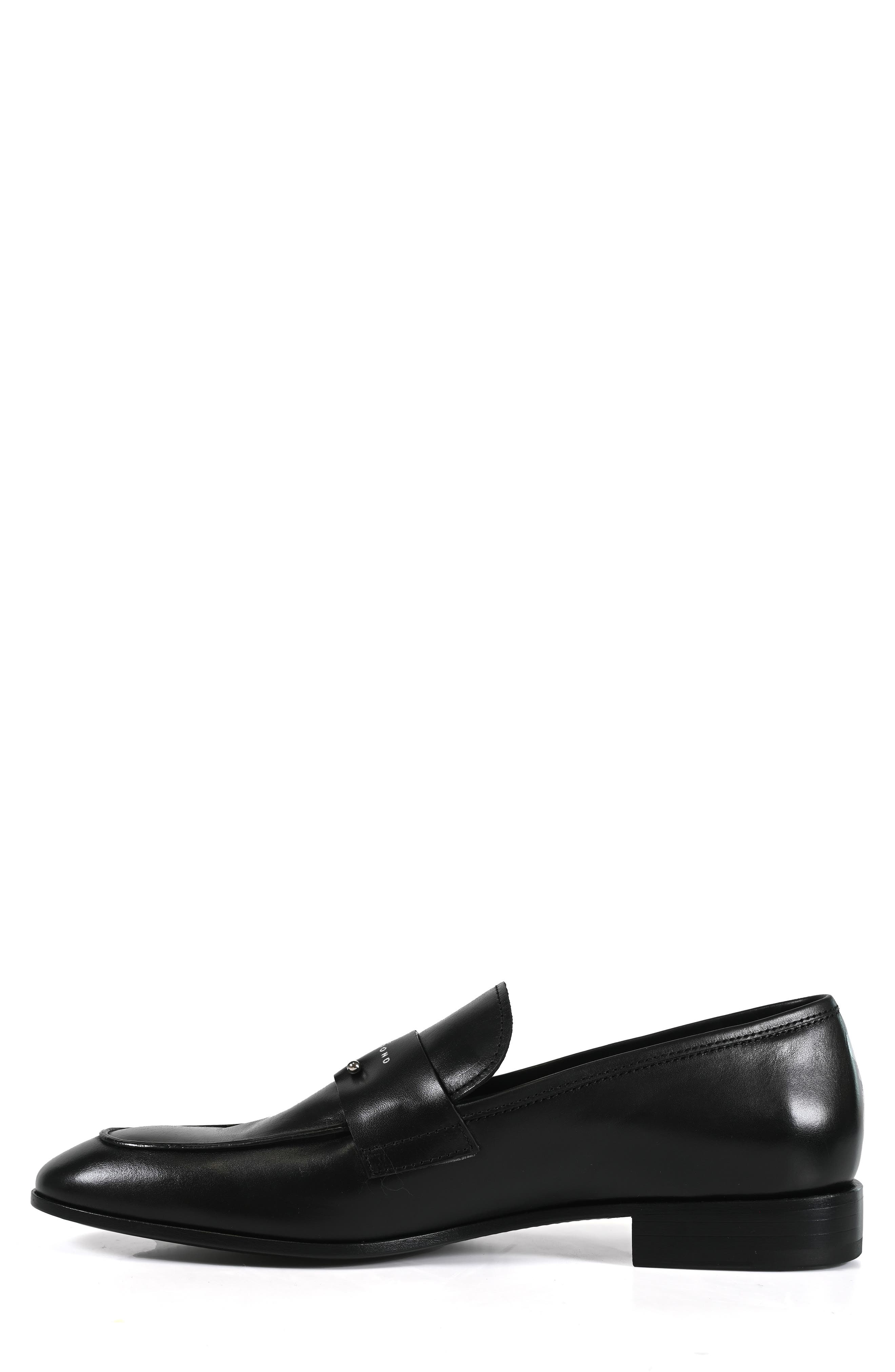 JOHN RICHMOND Logo Embossed Loafer, Alternate, color, Black