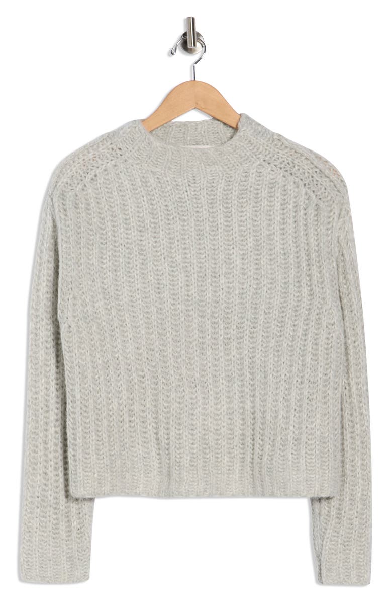 INDUSTRY REPUBLIC CLOTHING Funnel Neck Pullover Sweater, Alternate, color, Light Grey Heather