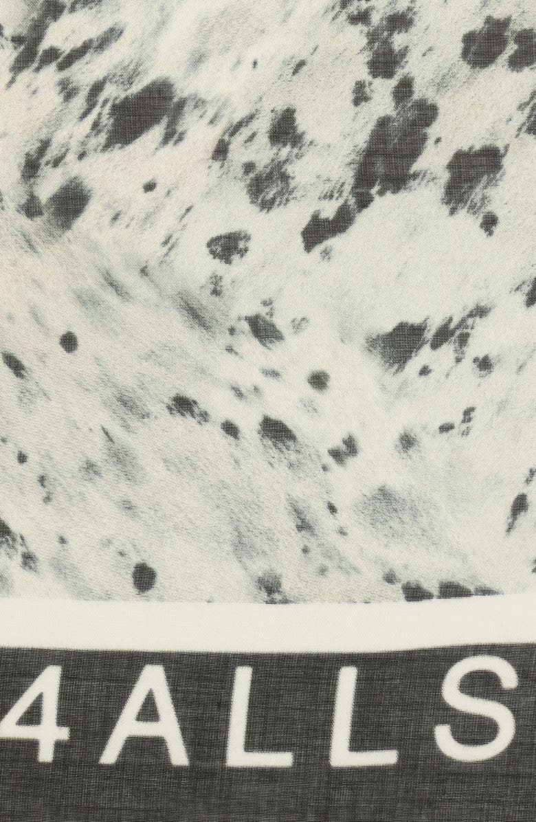 AllSaints Canter Large Square Scarf, Alternate, color, Ecru White