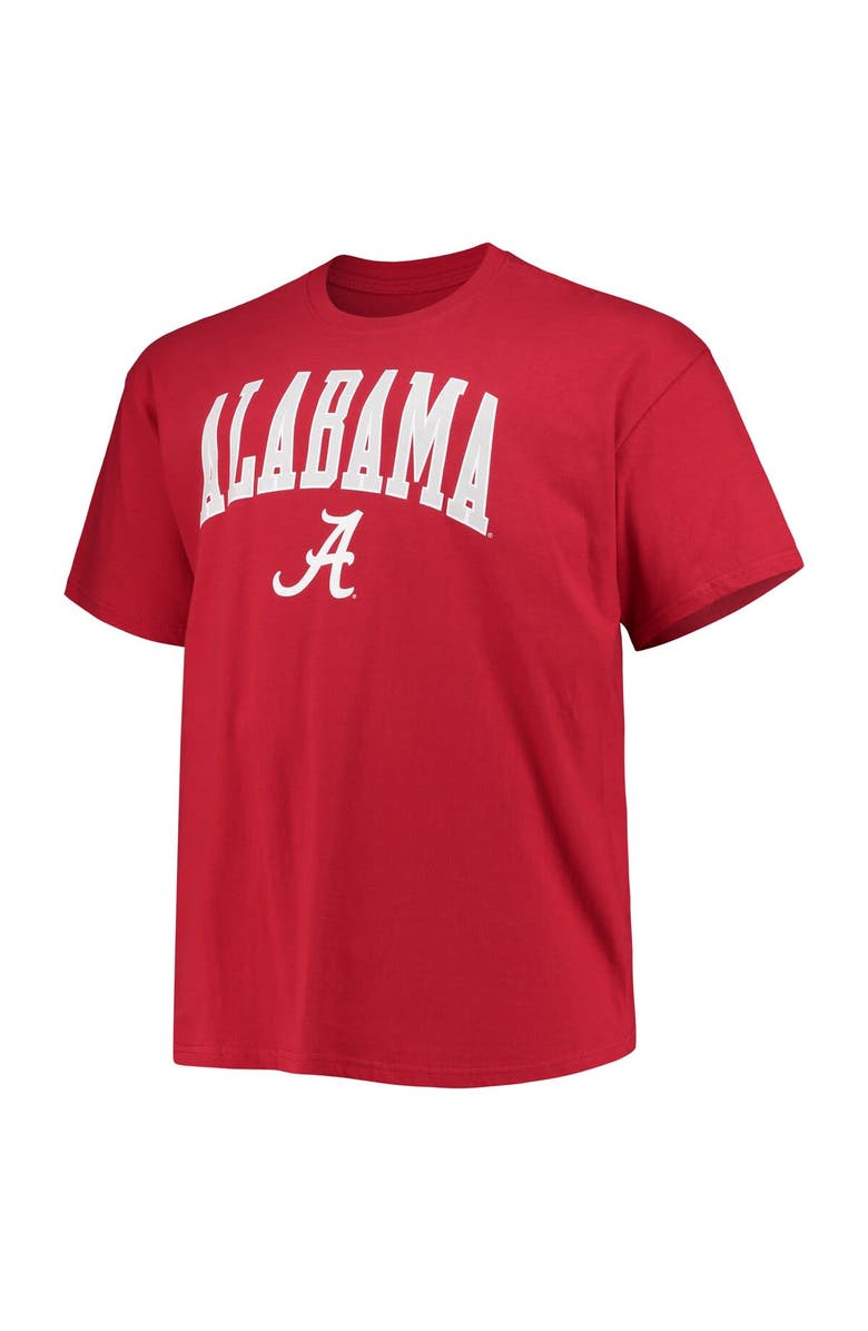 Champion Men's Champion Crimson Alabama Crimson Tide Big & Tall Arch Over Wordmark T-Shirt, Alternate, color, Crimson