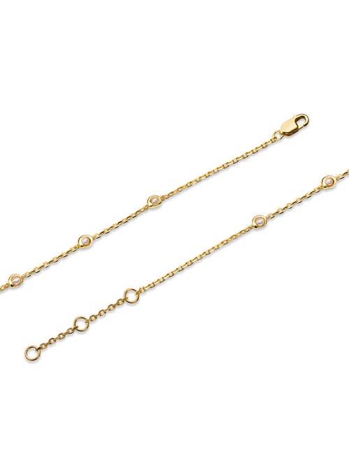 Devata Freshwater Pearl Chain Bracelet In Gold