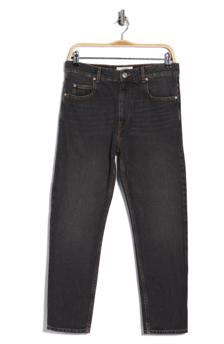 Isabel Marant Étoile Neaj High Waist Crop Slim Jeans, Alternate, color, Faded Black