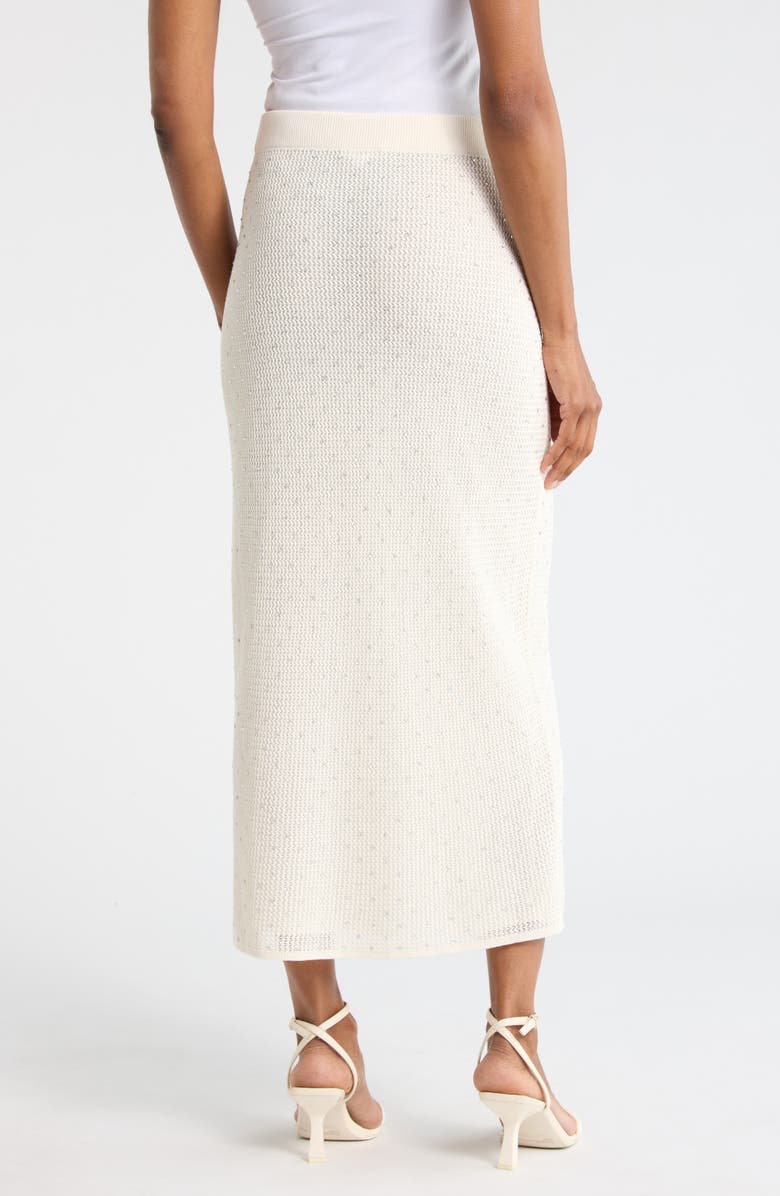 A.L.C. Rina Embellished Midi Sweater Skirt, Alternate, color, Off White