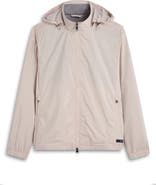 Bugatchi Water Repellent Packable Jacket with Removable Hood