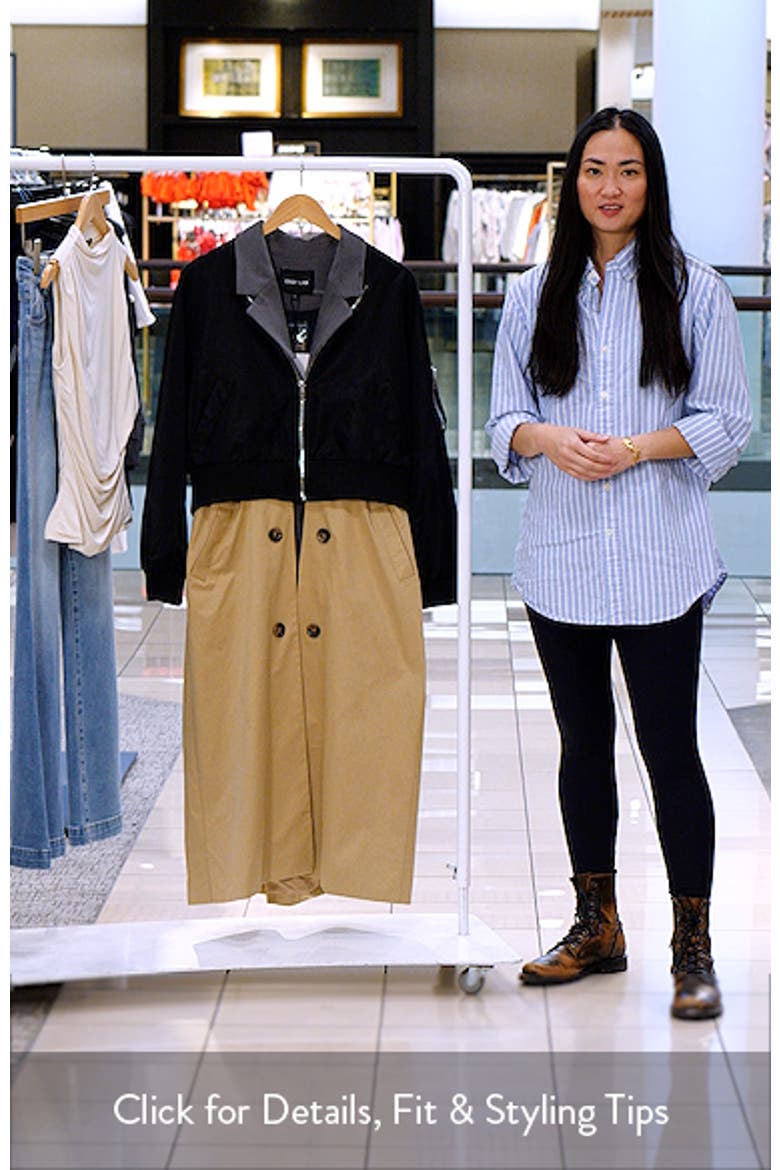 Trio Mixed Media Trench Coat video
