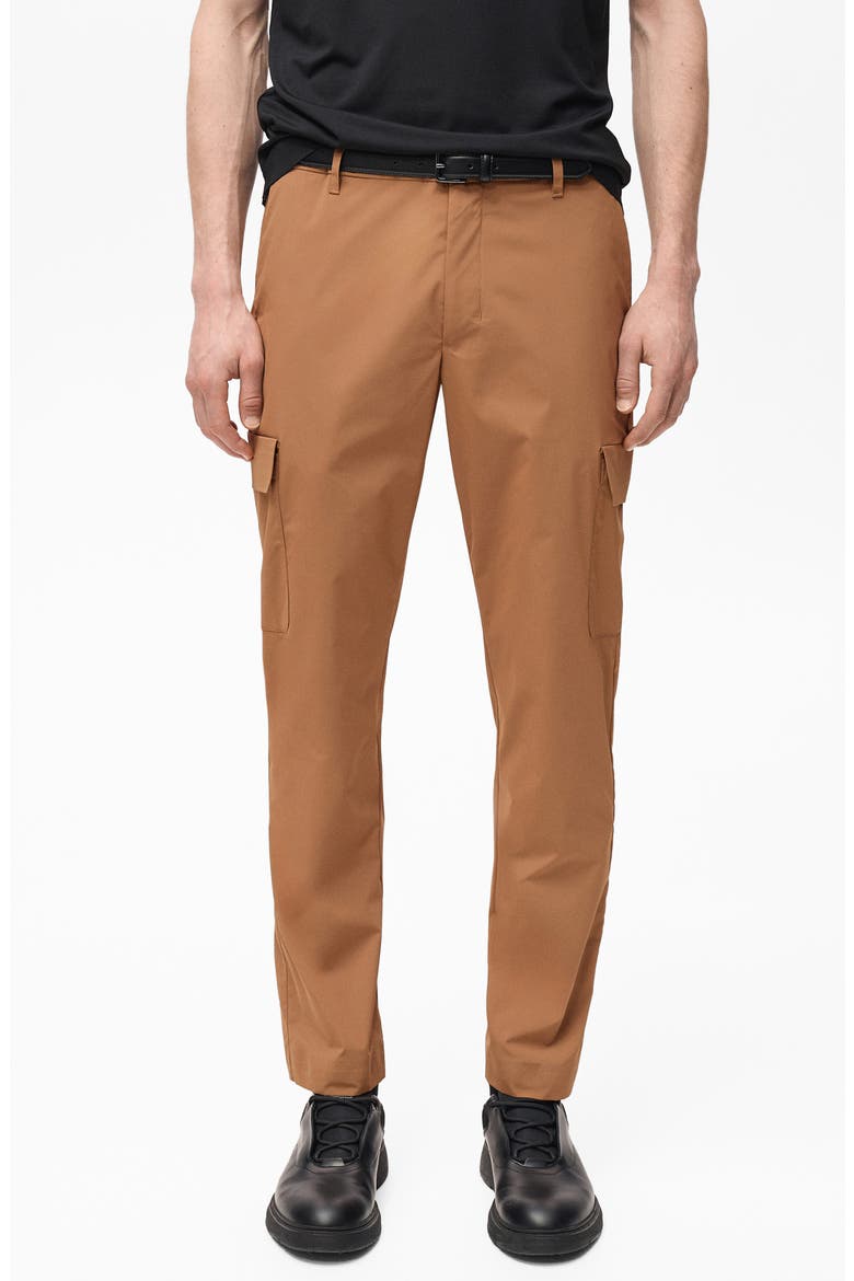 Thermoregulating Slim Comfort Stretch Cargo Pants, Main, color, TOBACCO BROWN