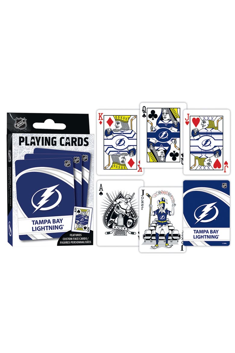 Tampa Bay Lightning Playing Cards, Alternate, color, Multicolor